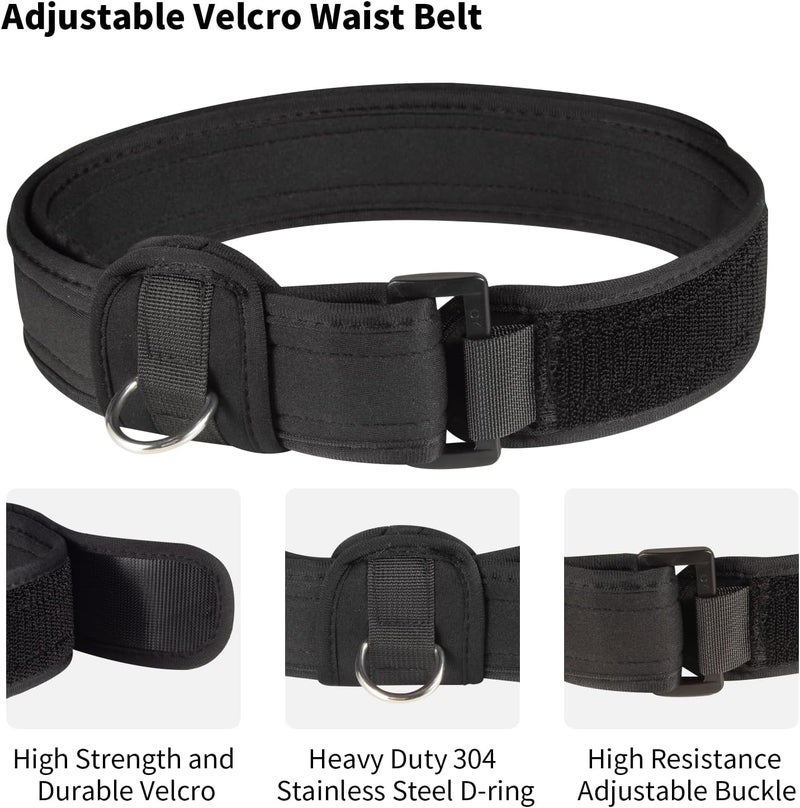 WONEWTH Swim Tether Resistance Belt Stationary Swimming, Pool Swim Bungee Training Belt, Swim Trainer Harness Belts for Adults Exercise - Image 3